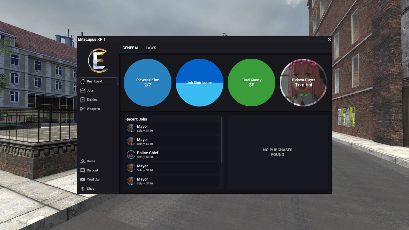 Elite F4 menu screenshot